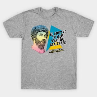 Marcus Aurelius Philosophy Quote Statement Typography Design T-Shirt